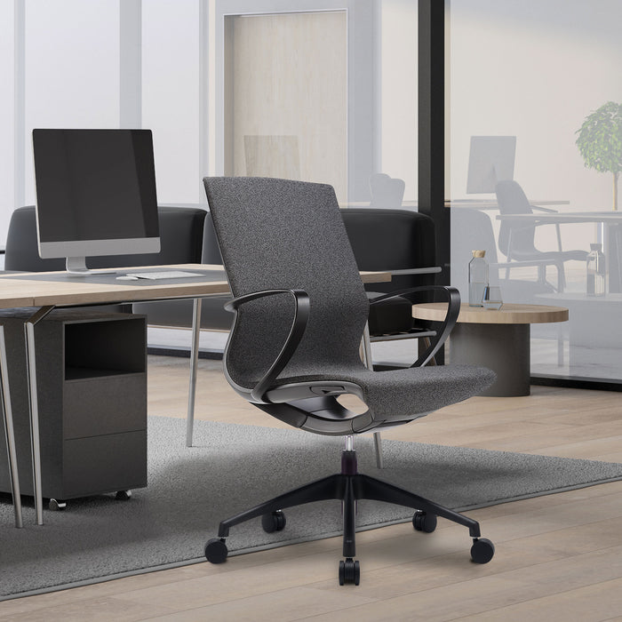 Aeros – Medium Back Executive Task Chair with Minimalistic design, Integrated Height Control and Weight Activated Auto Balance Mechanism