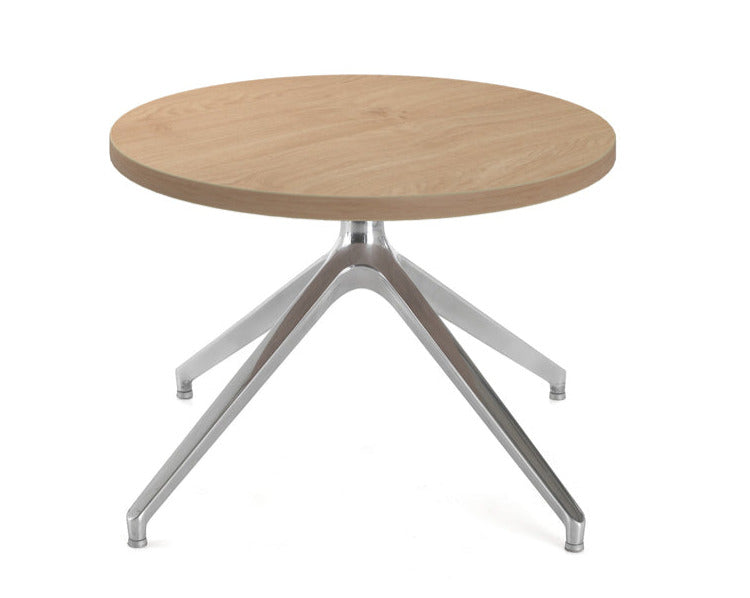 Otis coffee table 600mm diameter with chrome pyramid base