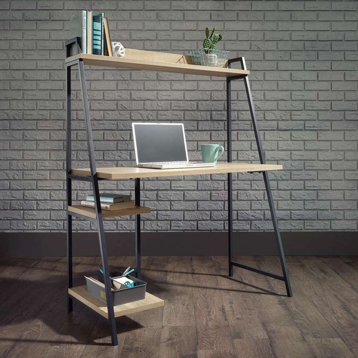 Industrial Style Bench Desk with Shelf.