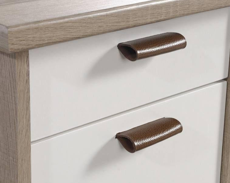 Avon - Leather Handled Desk.