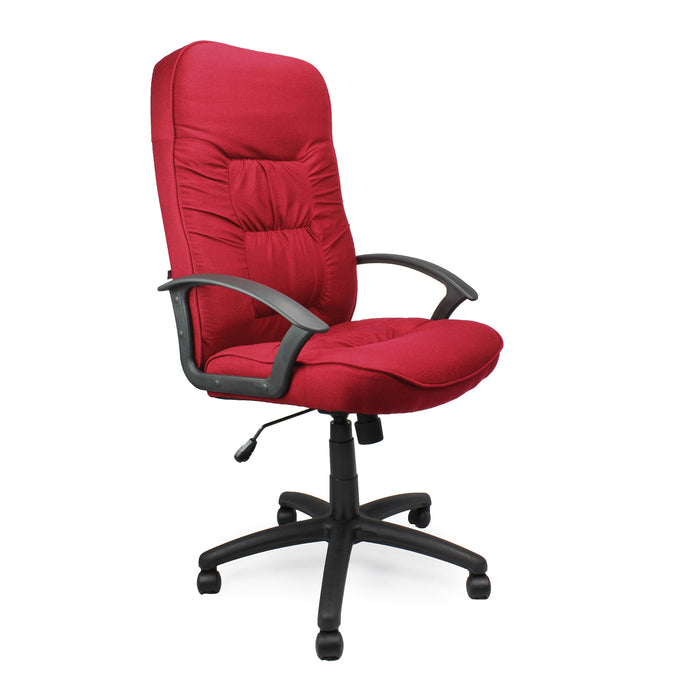 Coniston - High Back Fabric Executive Armchair with Sculptured Stitching Detail.
