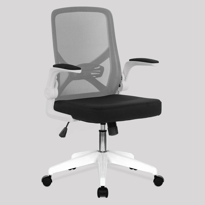 Oyster - Foldable Mesh Chair with Upholstered Folding Arms.