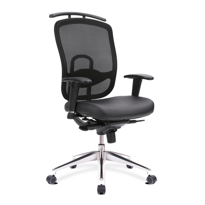Freedom – High Back Mesh Executive Armchair with Coat Hanger And Chrome Base