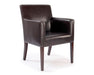 Metro - Modern Cubed Armchair Upholstered in a Durable Leather Effect Finish.
