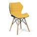 Amelia - Stylish Lightweight Fabric Chair with Solid Beech Legs.