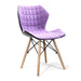 Amelia - Stylish Lightweight Fabric Chair with Solid Beech Legs.
