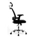 Alpha - High Back Mesh Chair with Headrest and Chrome Base.