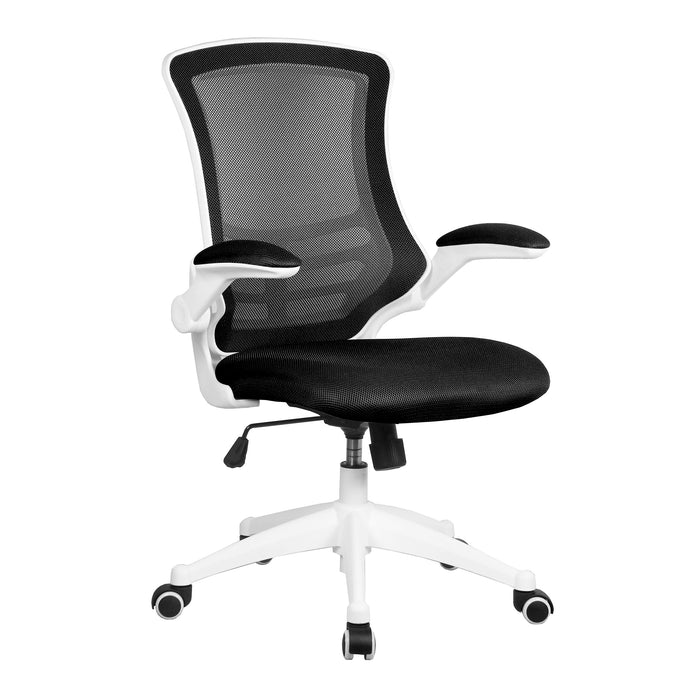 Luna - Designer Mesh Chair - White Frame.