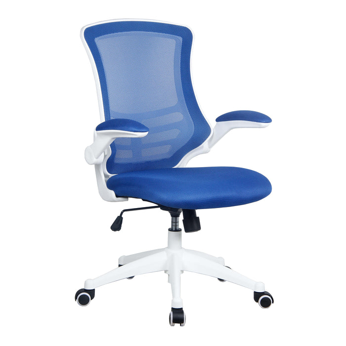 Luna - Designer Mesh Chair - White Frame.