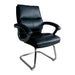 Greenwich - High Back Leather Effect Executive Visitor Armchair.