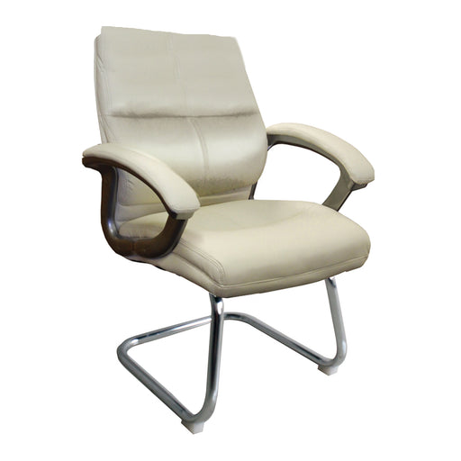 Greenwich - High Back Leather Effect Executive Visitor Armchair.