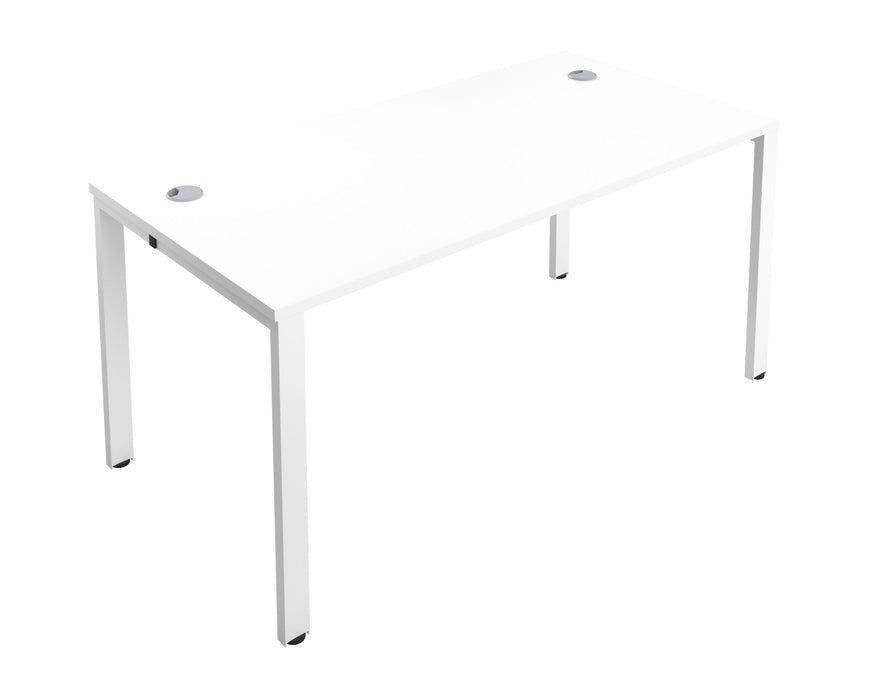One person bench desk - White Frame