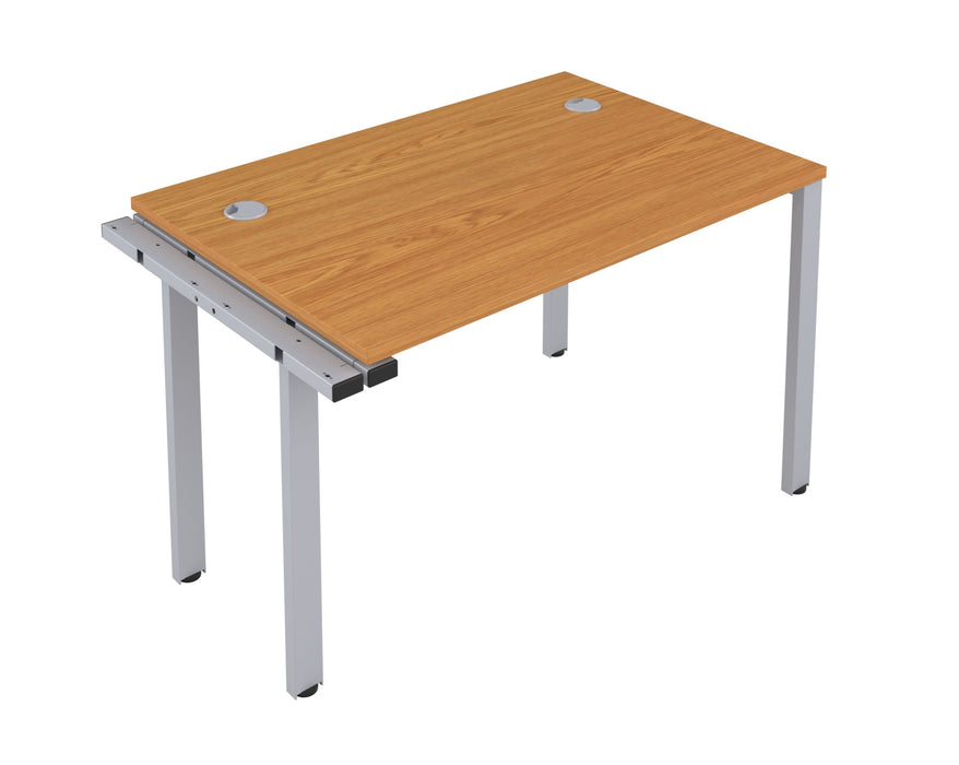 One person bench desk - Silver Frame