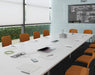 Adapt - Rectangular Boardroom Table - White Frame.