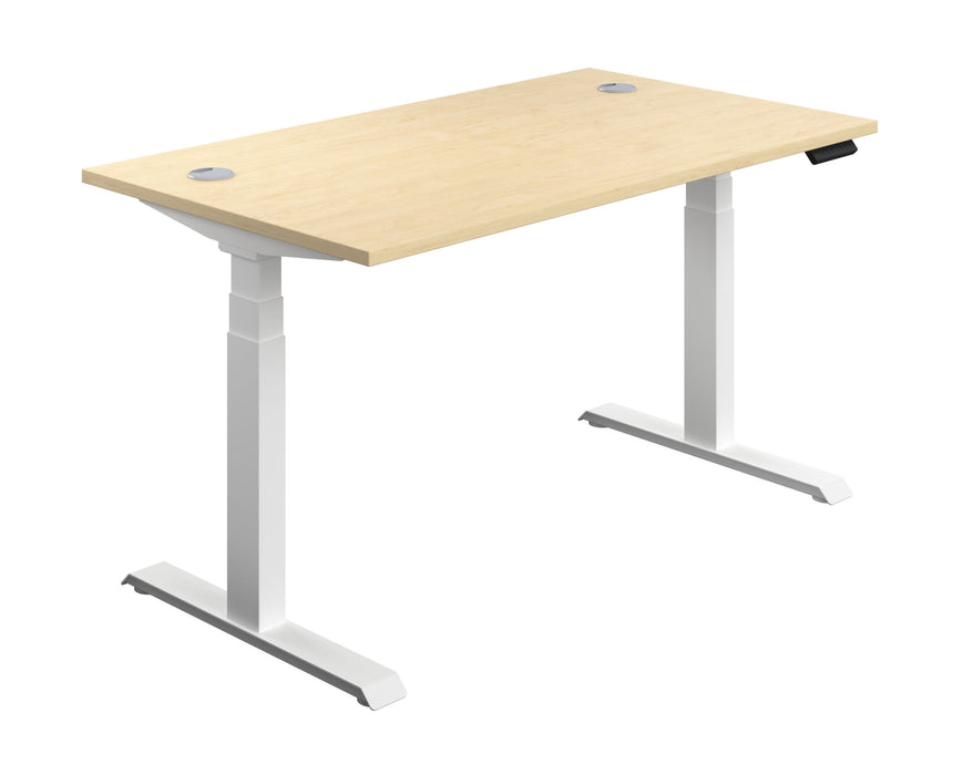 Economy Sit Stand Desk - White Frame