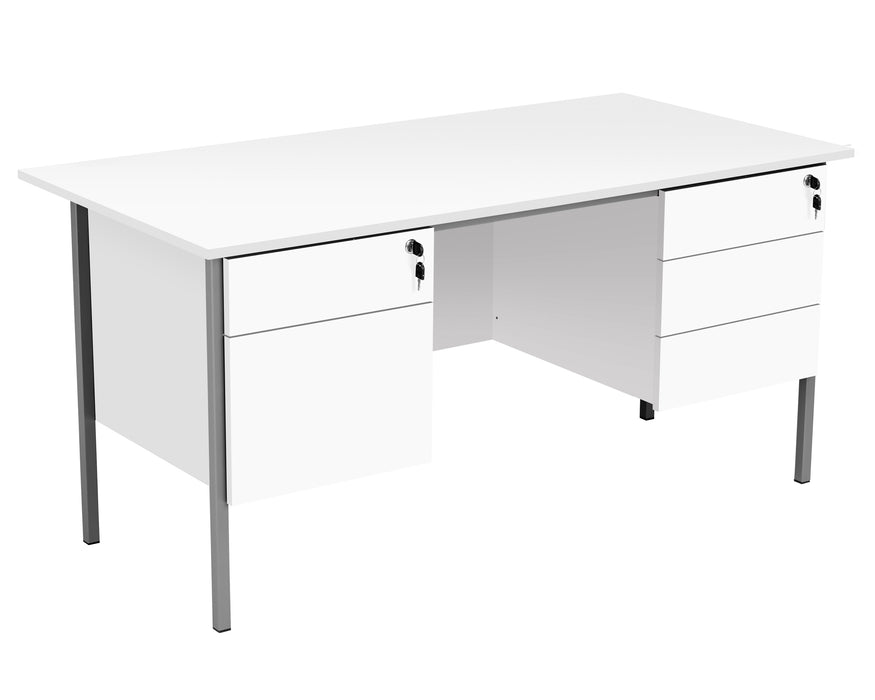 Eco 18 Single Desk with Double Pedestals.