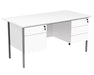 Eco 18 Single Desk with Double Pedestals.