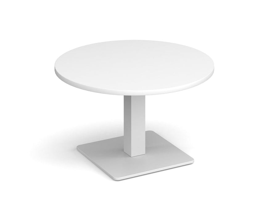 Brescia - Circular Coffee Table - White Base