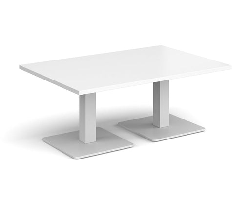 Brescia - Rectangular Coffee Table - White Base.