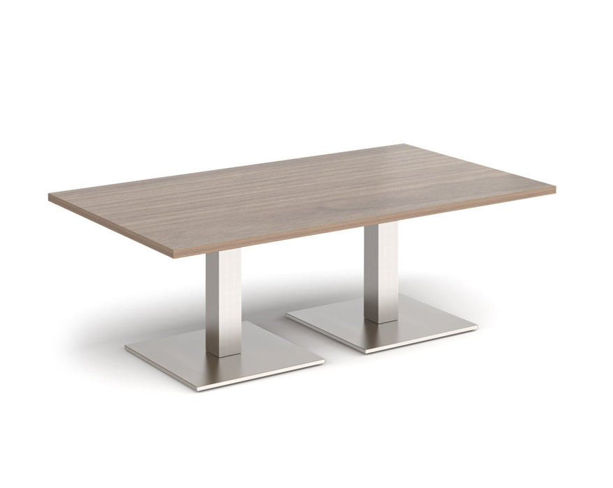 Brescia - Rectangular Coffee Table - Brushed Steel Base