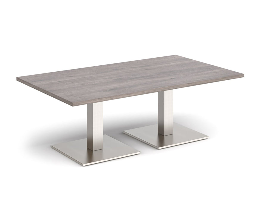 Brescia - Rectangular Coffee Table - Brushed Steel Base