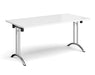 Curved Folding Leg - Meeting Room Table - Chrome Frame.