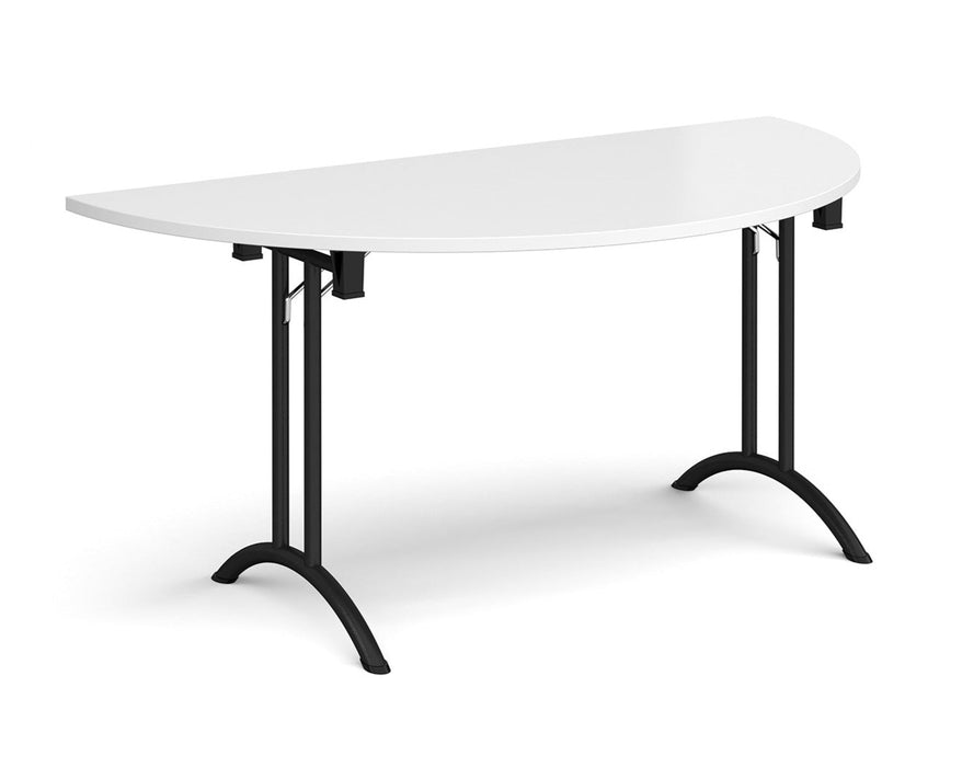 Curved Folding Leg - Meeting Room Table - Black Frame.