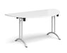 Curved Folding Leg - Meeting Room Table - Silver Frame.