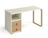 Cairo - Sleigh Frame Desk with Pedestal & Drawers.