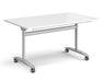 Deluxe Fliptop -  Rectangular Meeting Room Table - Silver Frame.