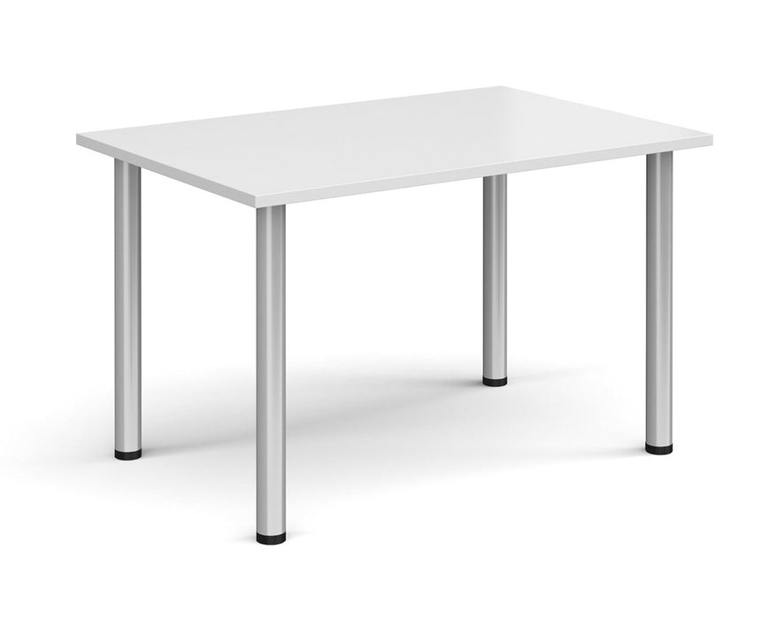 Radial Leg - Rectangular Meeting Room Table - Silver Legs.