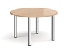 Radial Leg - Meeting Room Table - Chrome Legs.