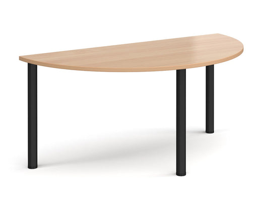 Radial Leg - Semi-Circular Meeting Table - Black Legs.