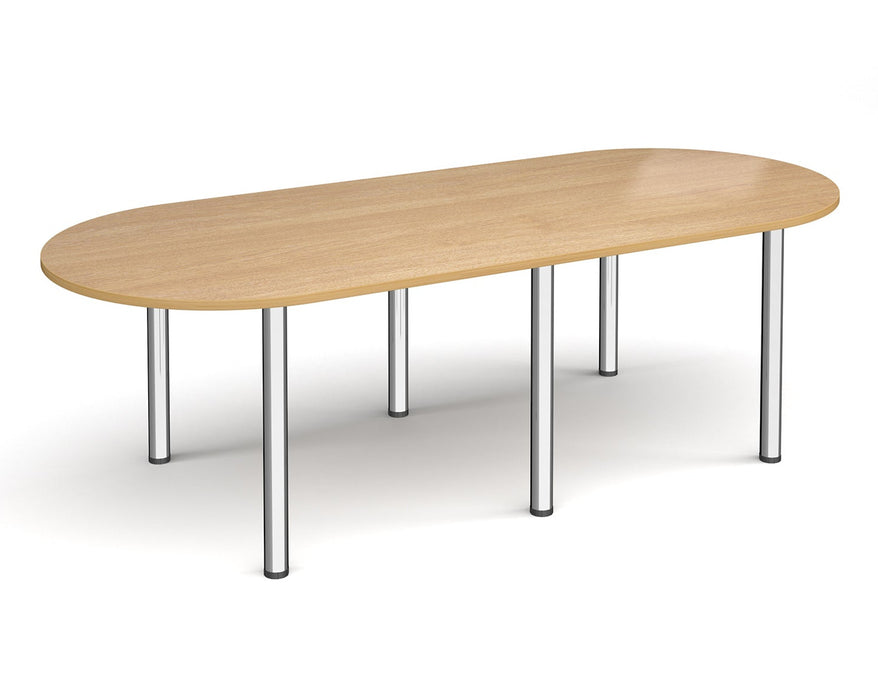 Radial Leg - Boardroom Table - Chrome Legs.