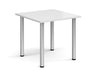 Radial Leg - Square Meeting Room Table - Silver Legs.