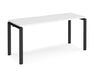 Adapt II - Single Bench Desk - Black Frame - 600mm.