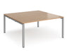 Adapt - Square Boardroom Table - Silver Frame.