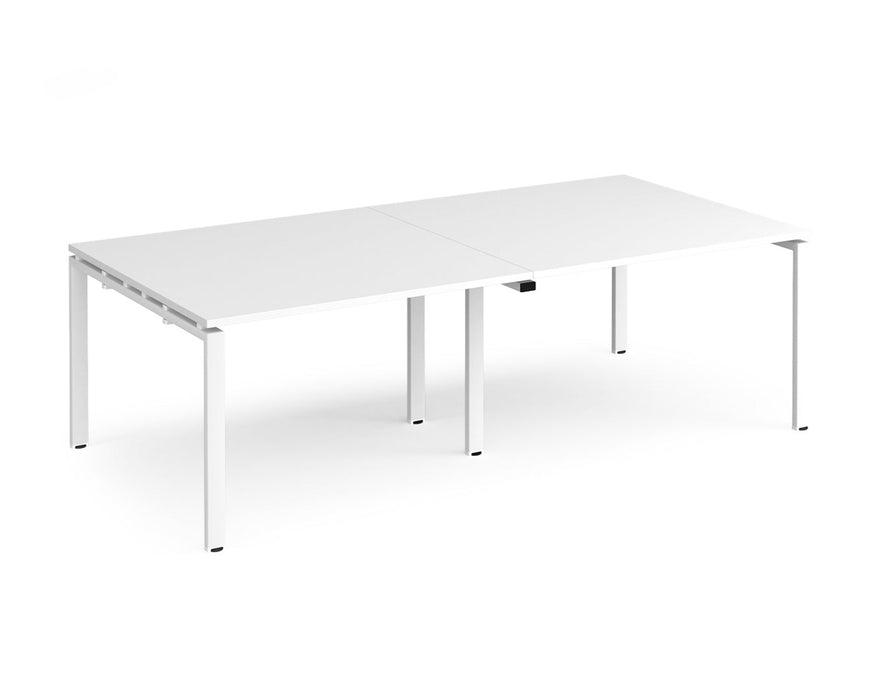 Adapt - Rectangular Boardroom Table - White Frame.