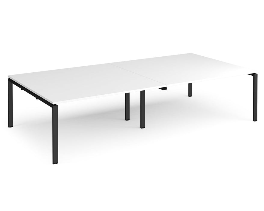 Adapt - Rectangular Boardroom Table - Black Frame.