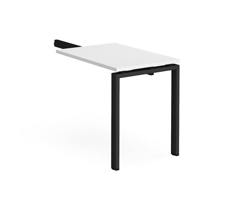 Adapt - Single Return Add On Desk Unit - Black Frame