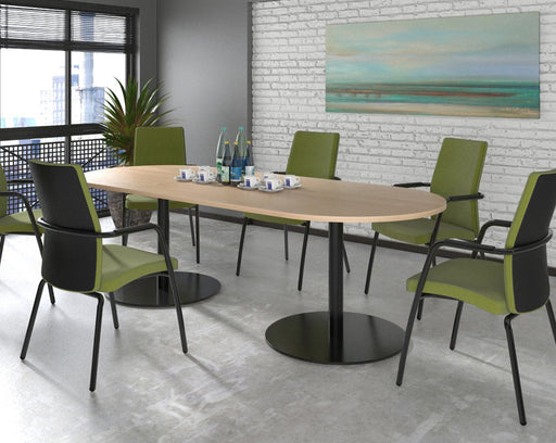 Eternal - Rectangular Boardroom Table 1800mm x 1000mm with Central Cutout 272mm x 132mm.