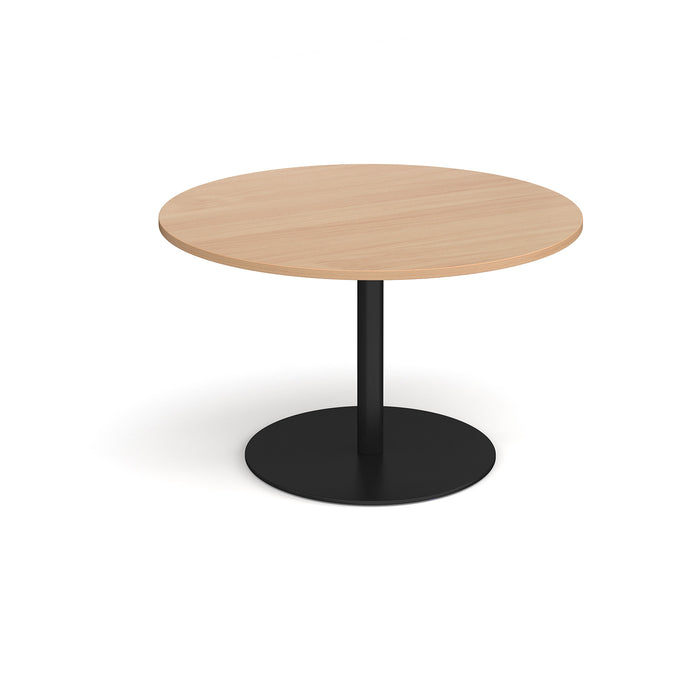 Eternal - Circular Boardroom Table - Black Frame.