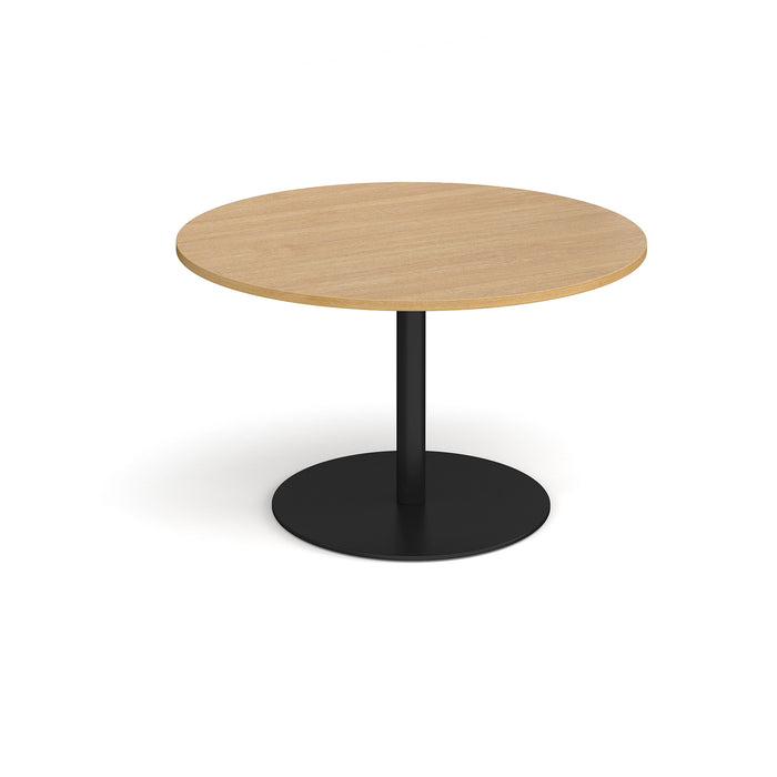Eternal - Circular Boardroom Table - Black Frame.