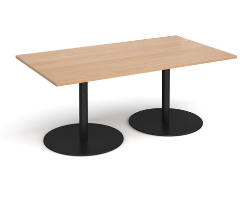 Eternal -  Rectangular Boardroom Table - Black Frame.