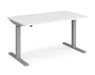 Elev8²Mono - Sit-stand Desk - Silver Frame.
