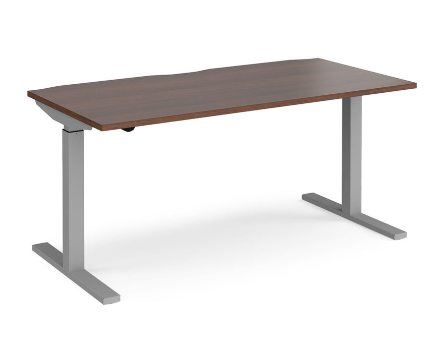 Elev8²Mono - Sit-stand Desk - Silver Frame.