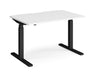 Elev8²Touch - Sit-stand Single Desk - Black Frame.