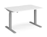 Elev8²Touch - Sit-stand Single Desk - Silver Frame.