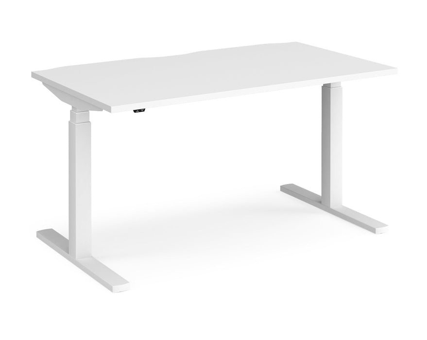 Elev8²Touch - Sit-stand Single Desk - White Frame.