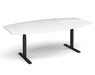 Elev8²Touch - Radial Boardroom Table - Black Frame.